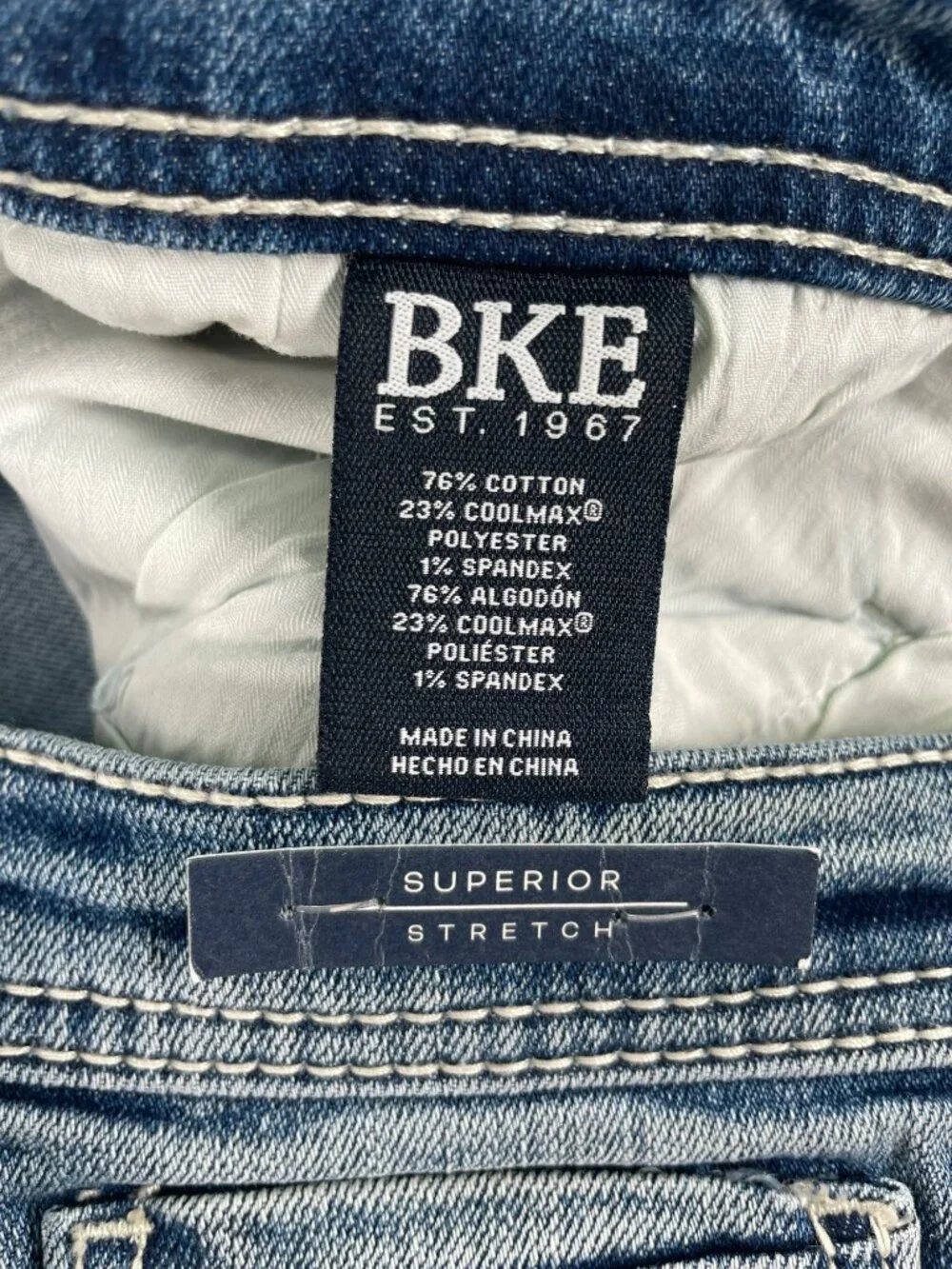 BKE Tyler Relaxed Fit Jeans Mid Rise Light Wash Stretch Denim Men's Sz 36x32 NEW